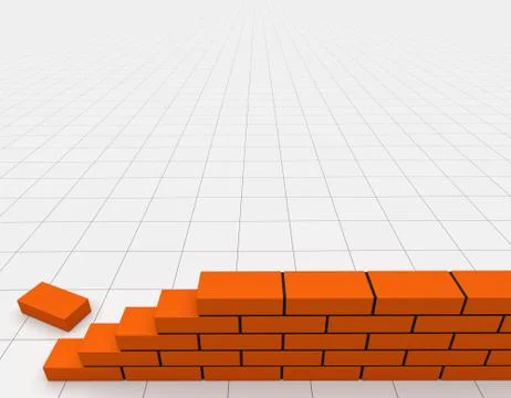 Part of brick wall Illustrazione stock