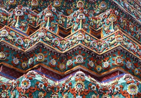 Part of buddhist temple Stock Photos