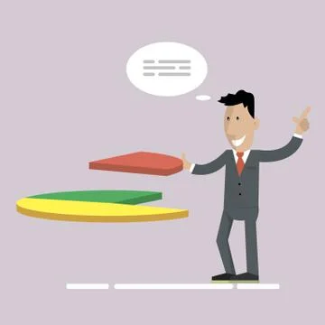 Part of the business Stock Illustration
