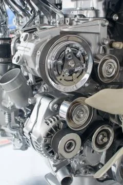 Part of car engine Stock Photos