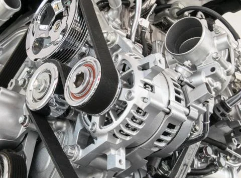 Part of car engine Stock Photos