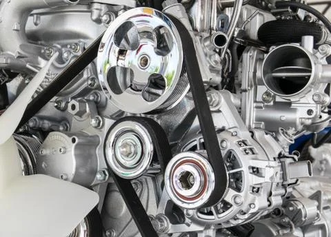 Part of car engine Stock Photos