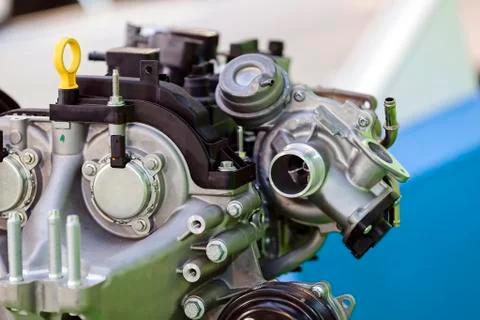 Part of car engine Stock Photos