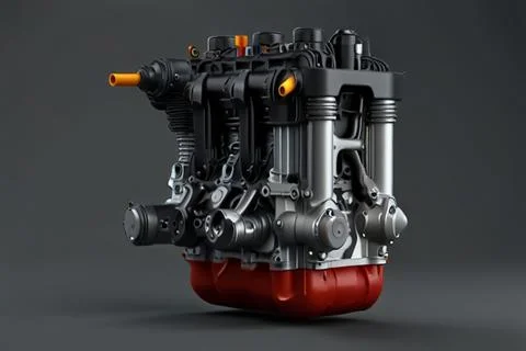 The part of car engine Stock Photos