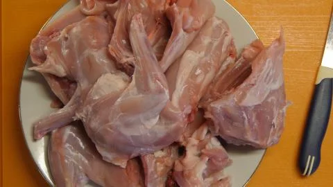 Part of the Carcass of a Rabbit Foto stock