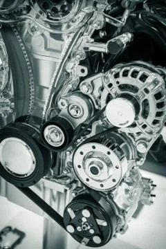 Part of car's engine Stock Photos