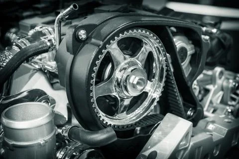Part of car's engine Stock Photos
