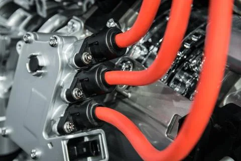 Part of car's engine Stock Photos