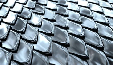 Part of chain mail close-up. Stock Photos