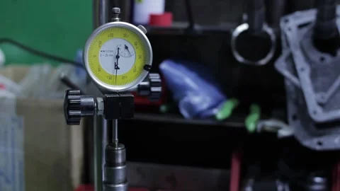 The part is checked by pressure Stock Footage 145660835