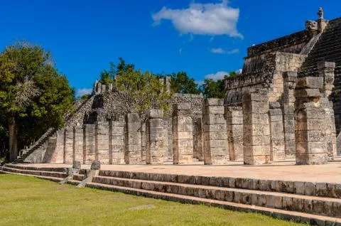 Part of the Chichen Itza complex, Tinum Municipality, Yucatan State. It was a Stock Photos