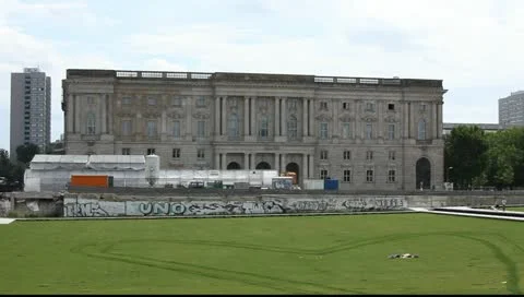 Part of the City Palace in Berlin Stock Footage