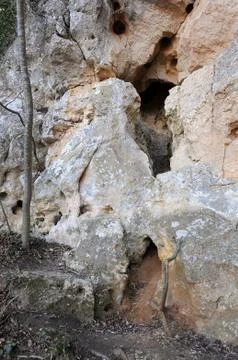 Part of the cliff Stock Photos