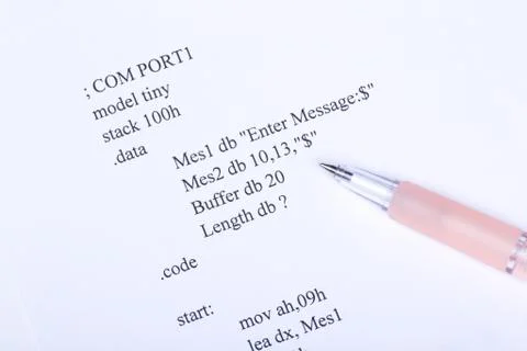 Part of the computer program Stock Photos