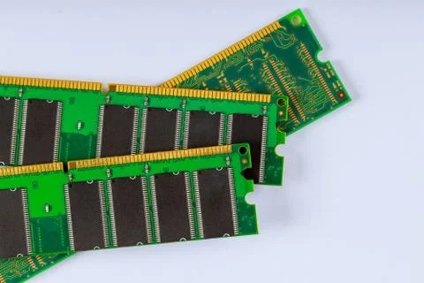 Part of computer RAM memory module Stock-Fotos