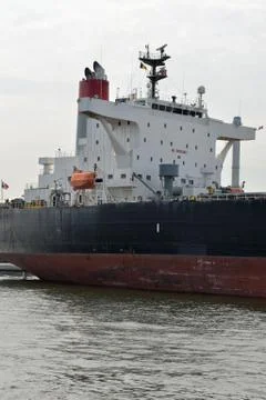 Part of a container ship Stock Photos