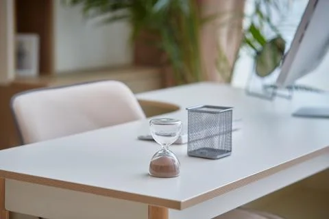 Part of the desktop in the interior. Stock Photos