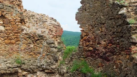 Part of destroyed medieval tower. Видео 242633841