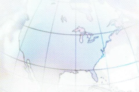 Part of digitally generated globe Stock Photos