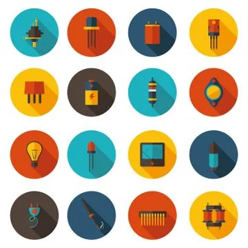 Part of the electronics Stock Illustration