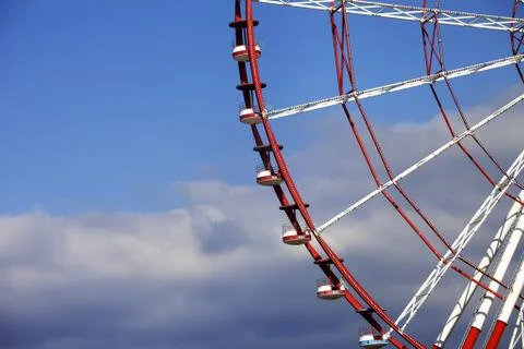 Part of ferris wheel Stock Photos
