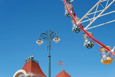 Part of the Ferris wheel Stock Photos
