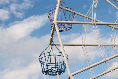 Part of Ferris wheel. Stock Photos