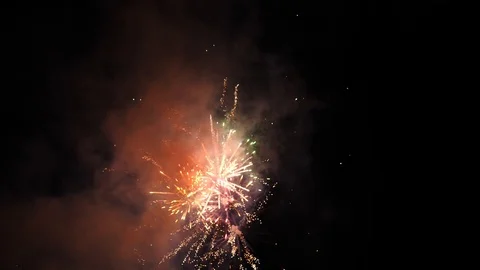 Part of fireworks celebrations Stock Footage 110397725