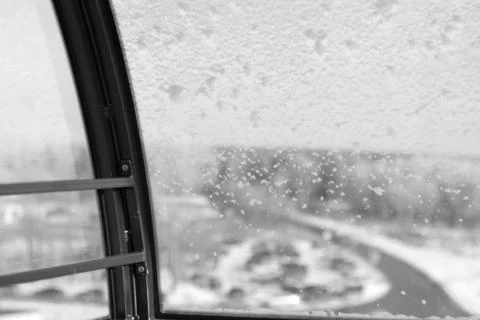 Part of frame window with landscape Stock Photos