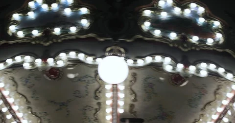 Part French carousel Video stock 119627625