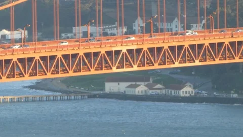 A part of Golden Gate Bridge Video stock 88257698