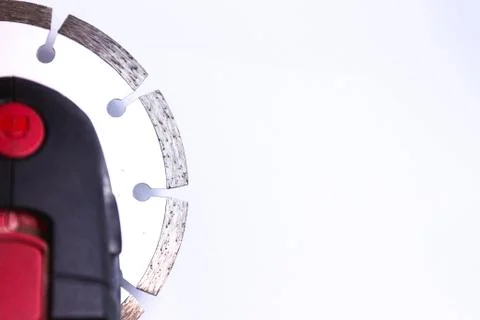 Part of a grinding disk on a white background Stock Photos
