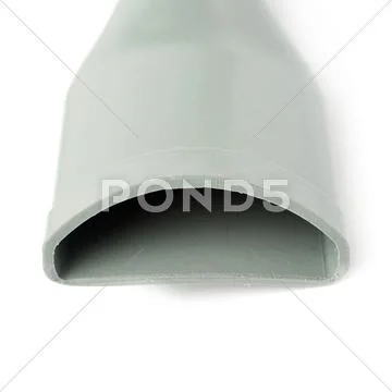 Part of Hand held small vacuum cleaner isolated over the white background Stock Photos