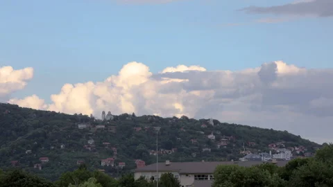 Part of the hill with a settlement  TIME LAPSE Stock Footage 201192332