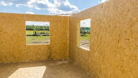 Part of the house under construction Stock Photos