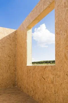 Part of the house under construction Stock Photos