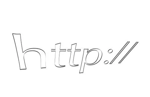 Part of an http 库存插图