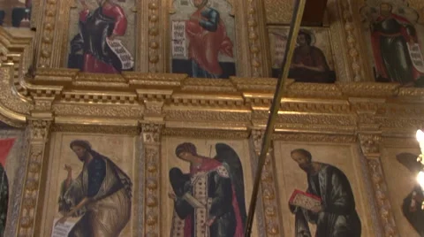 Part of the iconostasis Stock Footage 41390239