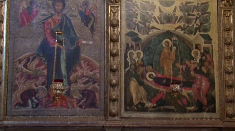 Part of the iconostasis Stock Footage 41390240