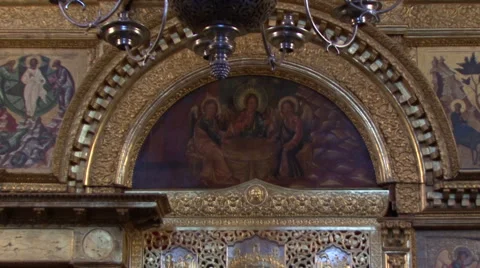 Part of the iconostasis Stock Footage 41390304