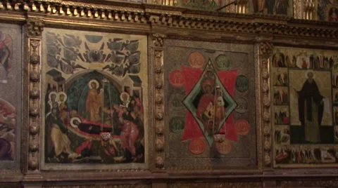 Part of the iconostasis Stock Footage 41390560