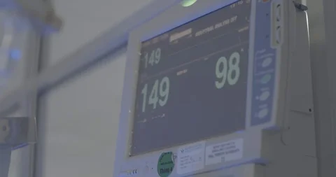 Part of incubator Intensive care unit , the screen Stock Footage 127744809