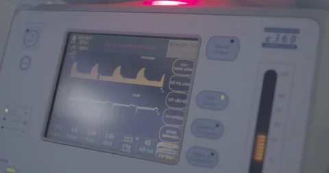 Part of incubator Intensive care unit , the screen Stock Footage 127744832