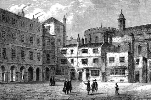 Part of the Inner Temple Stock Illustration