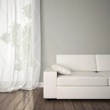 Part of interior with sofa イラスト素材