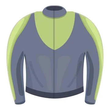 Part jacket icon cartoon vector. Moto clothes Stock Illustration