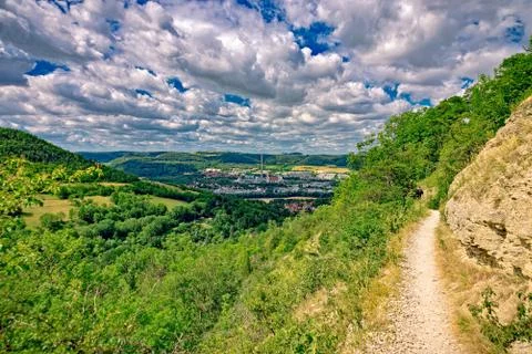 A part of Jena Thuringia from above Stock Photos