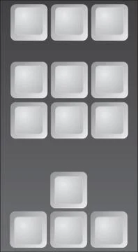 Part of keyboard Stock Illustration