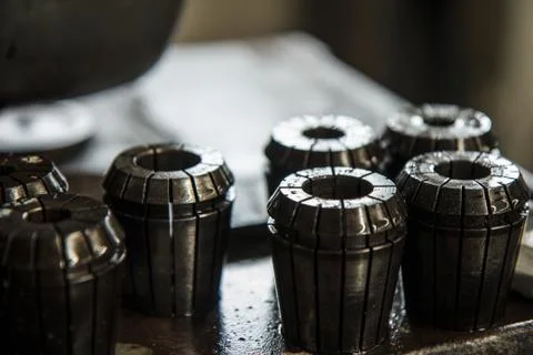 Part of lathe machine Foto stock