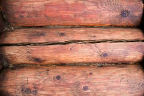 Part of the log wall 스톡 사진